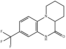 3-(三氟甲基)-7,8,9,10-四氢-5H-吡啶并[1,2-A]喹喔啉-6(6AH)-酮 结构式