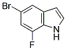 5-BROMO-7-FLUOROINDOLE 结构式