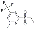 2-ETHANESULFONYL-4-METHYL-6-TRIFLUOROMETHYL-PYRIMIDINE 结构式