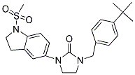 1-(4-TERT-BUTYL-BENZYL)-3-(1-METHANESULFONYL-2,3-DIHYDRO-1H-INDOL-5-YL)-IMIDAZOLIDIN-2-ONE 结构式