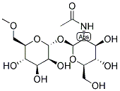 (BETA-1-[2-N-2-ACETAMIDO-2-DEOXY-D-GLUCOPYRANOSYL])-6-O-METHYL-(ALPHA-1-D-MANNOPYRANOSIDE) 结构式