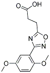 3-[3-(2,5-DIMETHOXYPHENYL)-1,2,4-OXADIAZOL-5-YL]PROPANOIC ACID 结构式