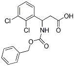 3-Benzyloxycarbonylamino-3-(2,3-dichloro-phenyl)-propionic acid 结构式