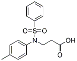 3-(BENZENESULFONYL-P-TOLYL-AMINO)-PROPIONIC ACID 结构式