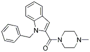 4-Methylpiperazinyl 1-benzylindol-2-yl ketone 结构式
