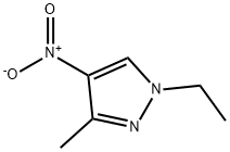 1-乙基-3-甲基-4-硝基-吡唑 结构式