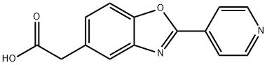 2-[2-(4-PYRIDINYL)-1,3-BENZOXAZOL-5-YL]ACETIC ACID 结构式
