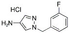 1-(3-FLUORO-BENZYL)-1H-PYRAZOL-4-YLAMINE HYDROCHLORIDE 结构式