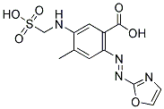 4-METHYL-5-(SULFOMETHYLAMINO)-2-(2-THIAZ OLYLAZO)BENZOIC ACID 结构式