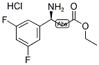 (S)-3-AMINO-3-(3,5-DIFLUORO-PHENYL)-PROPIONIC ACID ETHYL ESTER HCL 结构式