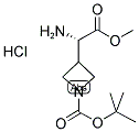 (S)-3-(AMINO-METHOXYCARBONYL-METHYL)-AZETIDINE-1-CARBOXYLIC ACID TERT-BUTYL ESTER HCL 结构式