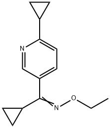 CYCLOPROPYL(6-CYCLOPROPYL-3-PYRIDINYL)METHANONE O-ETHYLOXIME 结构式