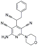 2-AMINO-4-(1-CYANO-2-PHENYLETHYL)-6-MORPHOLIN-4-YLPYRIDINE-3,5-DICARBONITRILE 结构式