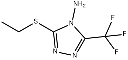 3-(乙基硫代)-5-(三氟甲基)-4H-1,2,4-三唑-4-胺 结构式