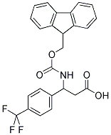 3-N-FMOC-3-(4-TRIFLUOROMETHYLPHENYL)PROPIONIC ACID 结构式