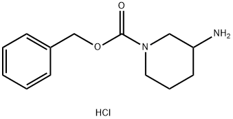 3-氨基-1-苄氧基羰基哌啶盐酸盐 结构式