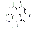 N,N'-BIS(TERT-BUTOXYCARBONYL)-N-PARAIODOBENZYL-S-METHYL-ISOTHIOUREA 结构式