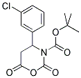 4-(3-CHLORO-PHENYL)-2,6-DIOXO-[1,3]OXAZINANE-3-CARBOXYLIC ACID TERT-BUTYL ESTER 结构式