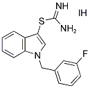 1-(3-FLUOROBENZYL)-1H-INDOL-3-YL IMIDOTHIOCARBAMATE HYDROIODIDE 结构式