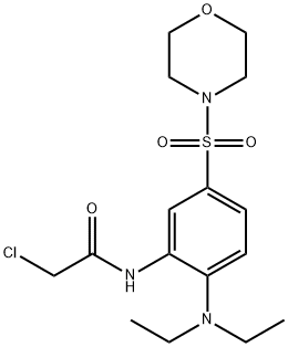 2-氯-N-(2-(二乙氨基)-5-(吗啉磺酰基)苯基)乙酰胺 结构式