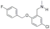 1-(5-CHLORO-2-((4-FLUOROBENZYL)OXY)PHENYL)-N-METHYLMETHANAMINE 结构式