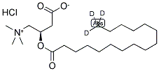 氘代棕榈酰(16,16,16-D3)-L-盐酸肉碱 结构式