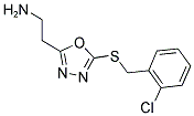 2-[5-(2-CHLORO-BENZYLSULFANYL)-[1,3,4]OXADIAZOL-2-YL]-ETHYLAMINE 结构式