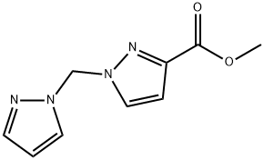 1-((1H-吡唑-1-基)甲基)-1H-吡唑-3-羧酸酯甲酯 结构式