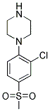 1-[2-CHLORO-4-(METHYLSULFONYL)PHENYL]PIPERAZINE 结构式