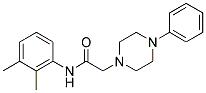 N-(2,3-DIMETHYLPHENYL)-2-(4-PHENYLPIPERAZINO)ACETAMIDE 结构式