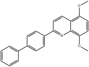 2-[1,1'-BIPHENYL]-4-YL-5,8-DIMETHOXYQUINOLINE 结构式