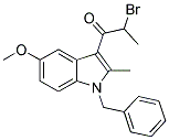 1-(1-BENZYL-5-METHOXY-2-METHYL-1H-INDOL-3-YL)-2-BROMO-PROPAN-1-ONE 结构式