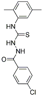 2-(4-CHLOROBENZOYL)-N-(2,5-DIMETHYLPHENYL)HYDRAZINECARBOTHIOAMIDE 结构式