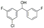 (3-氯苯基)(3,5-二氟苯基)甲醇 结构式
