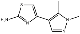 4-(1,5-DIMETHYL-1 H-PYRAZOL-4-YL)-THIAZOL-2-YLAMINE 结构式