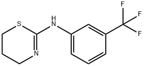 N-(3-(三氟甲基)苯基)-5,6-二氢-4H-1,3-噻嗪-2-胺 结构式