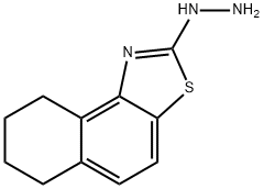 2-HYDRAZINO-6,7,8,9-TETRAHYDRONAPHTHO[1,2-D][1,3]THIAZOLE 结构式