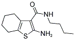 2-AMINO-4,5,6,7-TETRAHYDRO-BENZO[B]THIOPHENE-3-CARBOXYLIC ACID BUTYLAMIDE 结构式