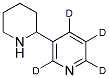 5-(2-哌啶基)吡啶-2,3,4,6-D<SUB>4</SUB> 结构式