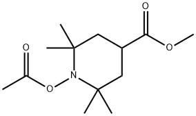 1-ACETOXY-4-METHOXYCARBONYL-2,2,6,6-TETRAMETHYLPIPERIDINE 结构式