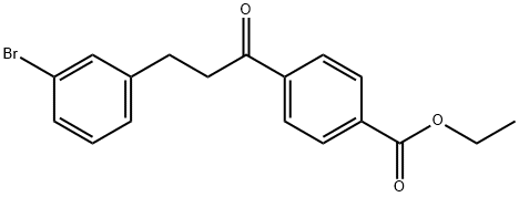 3-(3-BROMOPHENYL)-4'-CARBOETHOXYPROPIOPHENONE 结构式