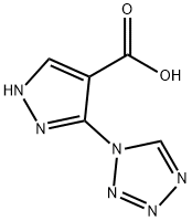 5-(1H-1,2,3,4-四唑-1-基)-1H-吡唑-4-羧酸 结构式