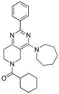 (4-AZEPAN-1-YL-2-PHENYL-7,8-DIHYDRO-5H-PYRIDO[4,3-D]PYRIMIDIN-6-YL)-CYCLOHEXYL-METHANONE 结构式