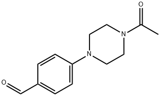 4-(4-ACETYLPIPERAZIN-1-YL)BENZALDEHYDE 结构式