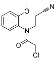 2-CHLORO-N-(2-CYANOETHYL)-N-(2-METHOXYPHENYL)ACETAMIDE 结构式