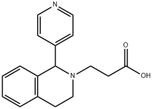 3-(1-PYRIDIN-4-YL-3,4-DIHYDROISOQUINOLIN-2(1H)-YL)PROPANOIC ACID 结构式