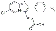 3-[6-Chloro-2-(4-methoxy-phenyl)-imidazo[1,2-a]-pyridin-3-yl]-acrylic acid 结构式