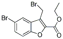 5-BROMO-3-BROMOMETHYL-BENZOFURAN-2-CARBOXYLIC ACID ETHYL ESTER 结构式