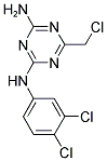 6-(氯甲基)-N-(3,4-二氯苯基)-1,3,5-三嗪-2,4-二胺 结构式