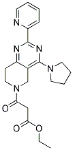 3-OXO-3-(2-PYRIDIN-2-YL-4-PYRROLIDIN-1-YL-7,8-DIHYDRO-5H-PYRIDO[4,3-D]PYRIMIDIN-6-YL)-PROPIONIC ACID ETHYL ESTER 结构式